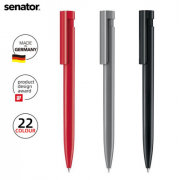 德国进口黑色简约办公签字笔按动直液式广告笔  企业礼品定制